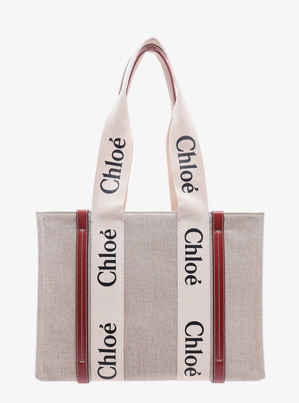 Chloe' Woody Linen Shoulder Bag