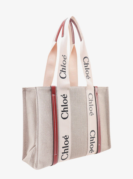 Chloe' Woody Linen Shoulder Bag