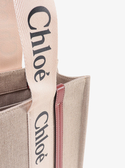 Chloe' Woody Linen Shoulder Bag