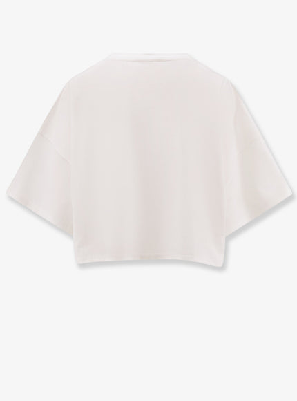 Chloe' Cotton T-Shirt With Maxi Logo On The Front