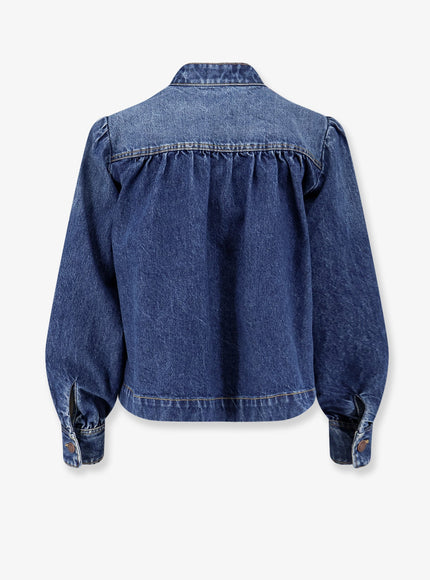 Chloe' Denim Jacket With Metal Details