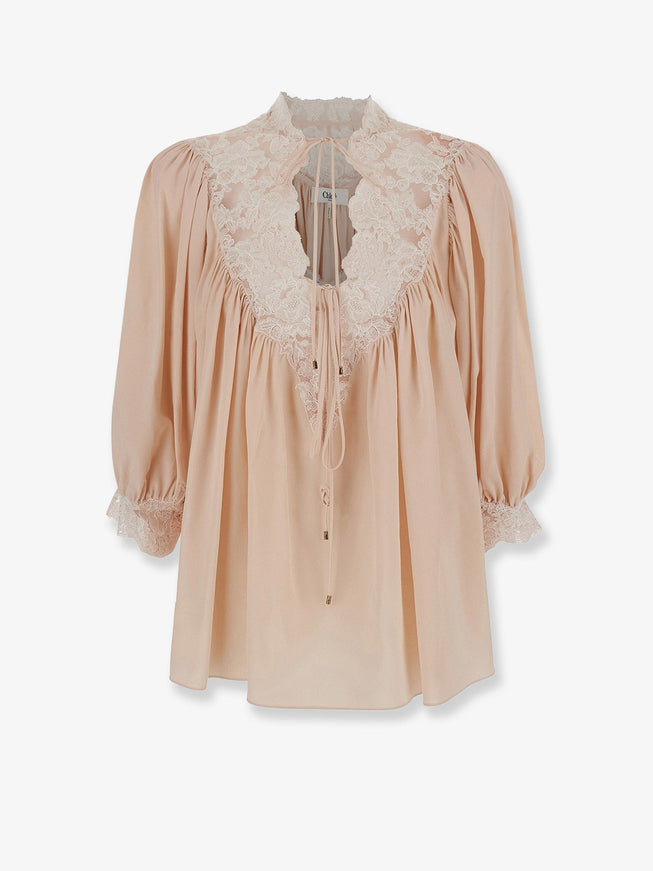 Chloe' Silk Shirt Delicate Pink