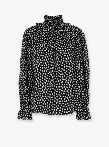Chloe' Silk Shirt 38 Black - Beige 1