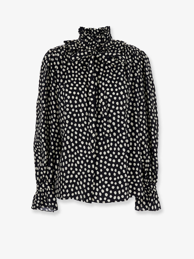 Chloe' Silk Shirt 38 Black - Beige 1