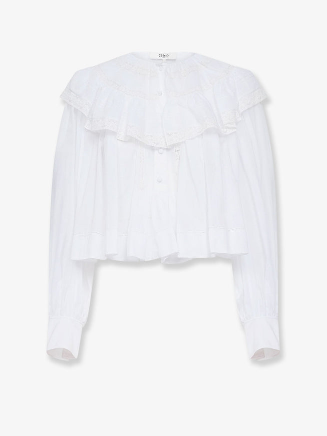 Chloe' Cotton Shirt Iconic Milk