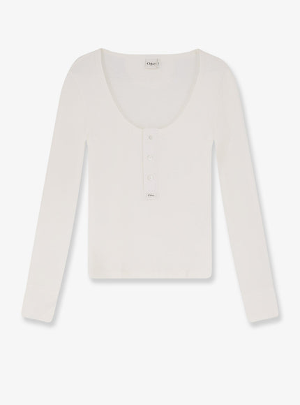 Chloe' Cotton T-Shirt Iconic Milk