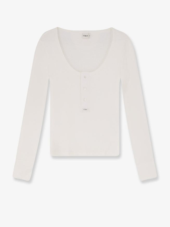 Chloe' Cotton T-Shirt Iconic Milk
