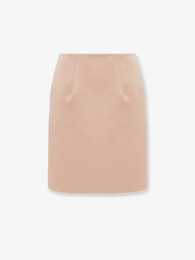 Chloe' Satin Skirt Rose Dust
