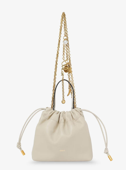 Chloe' Chloé Icons Mini Leather Crossbody Bag Uni Cloudy Cream