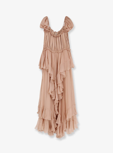 Chloe' Silk Long Dress