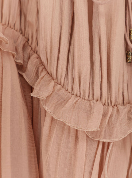 Chloe' Silk Long Dress