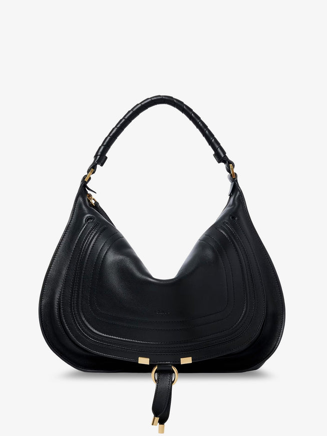 Chloe' Marcie Medium Leather Shoulder Bag Uni Black