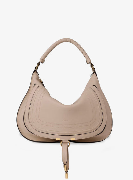 Chloe' Marcie Medium Leather Shoulder Bag Uni Woodsmoke