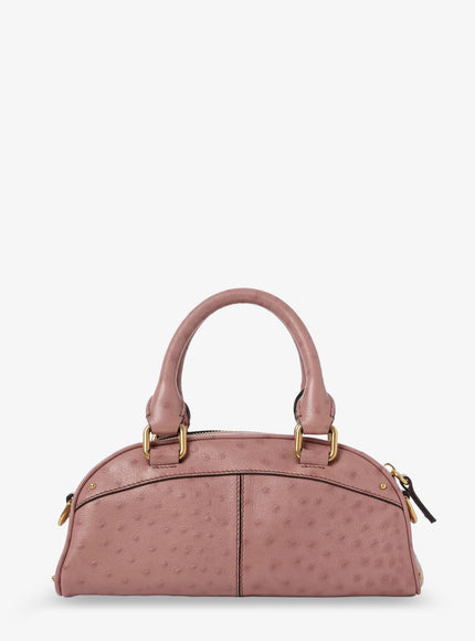 Chloe' Bowling Leather Crossbody Bag
