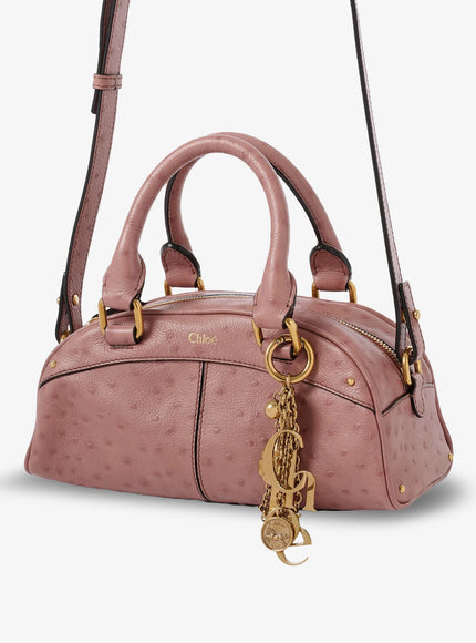 Chloe' Bowling Leather Crossbody Bag