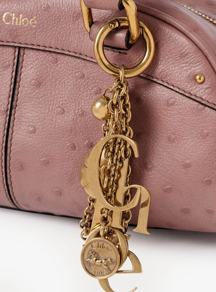 Chloe' Bowling Leather Crossbody Bag