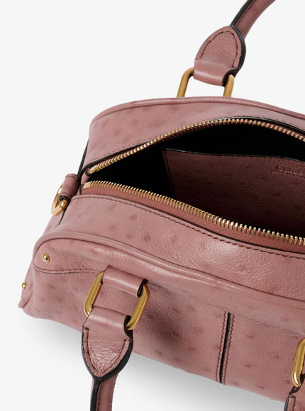 Chloe' Bowling Leather Crossbody Bag