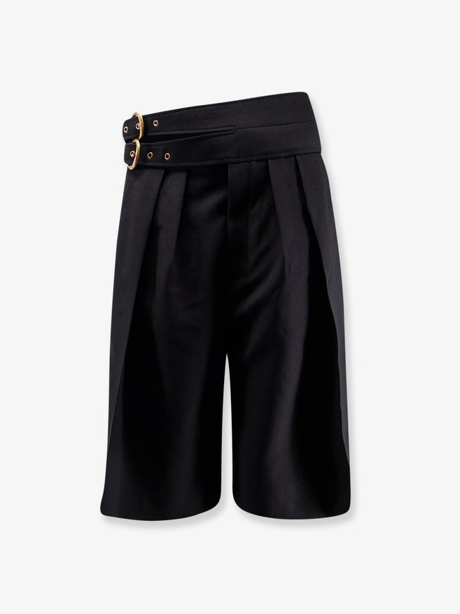 Chloe' Virgin Wool Skirt/Trousers Black