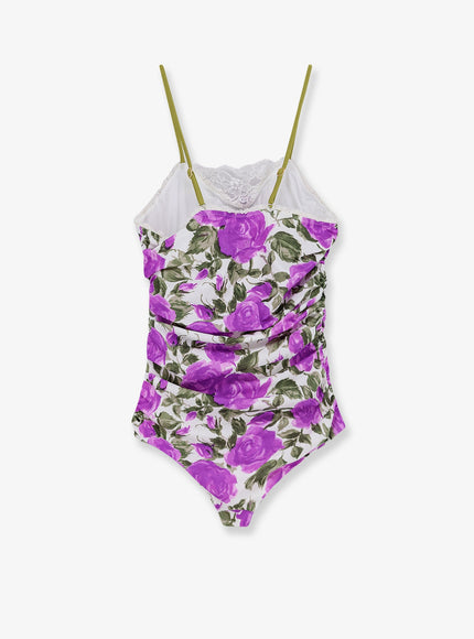 Chloe' One-Piece Swimsuit With Floral Pattern