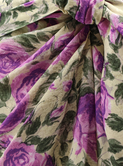 Chloe' Silk Skirt With Multicolor Print