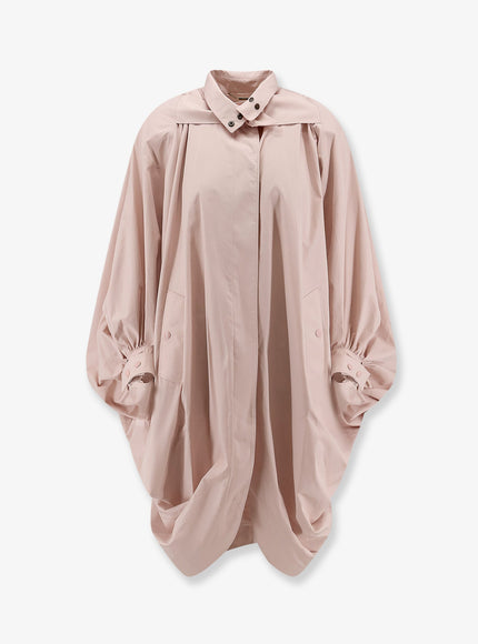 Chloe' Cotton Cape Coat Xs S Softypink
