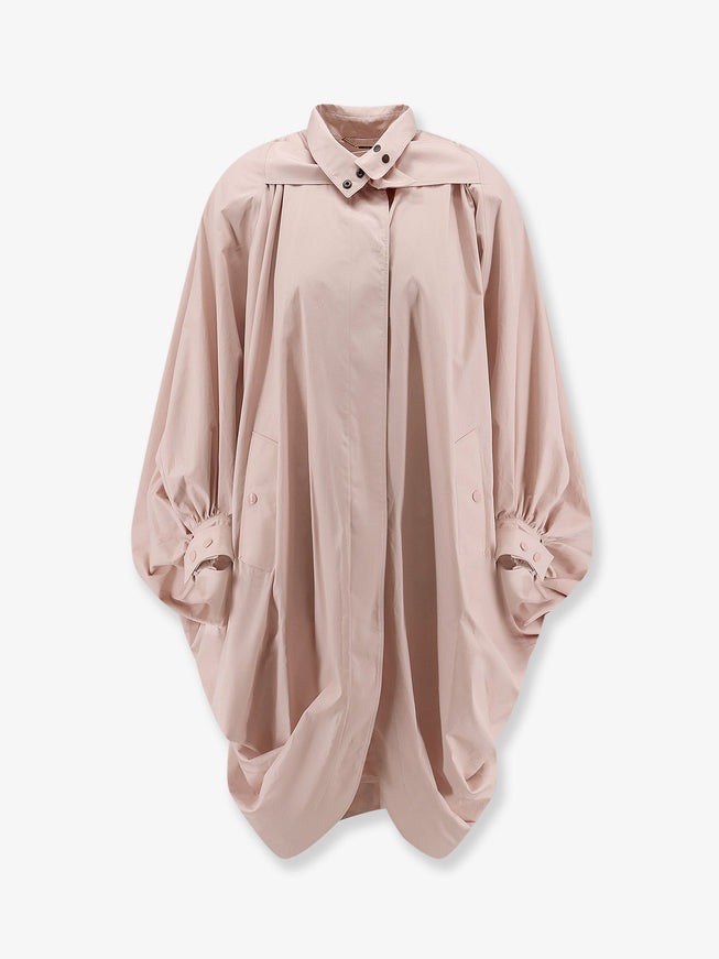 Chloe' Cotton Cape Coat Xs S Softypink