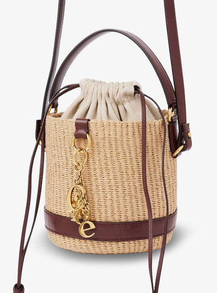 Chloe' Chloé Charms Natural Fibers Bucket Bag
