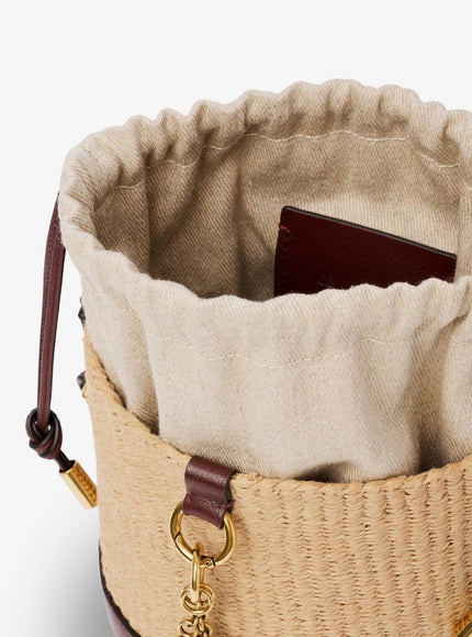 Chloe' Chloé Charms Natural Fibers Bucket Bag