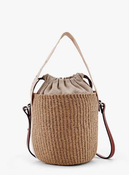 Chloe' Woody Raffia Bucket Bag