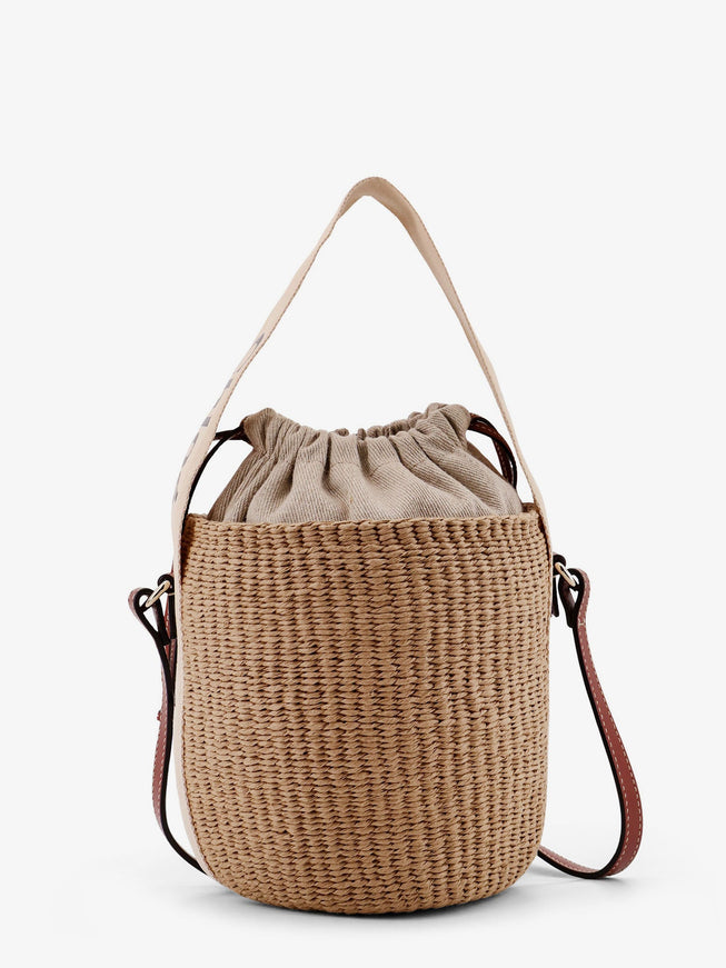 Chloe' Woody Raffia Bucket Bag