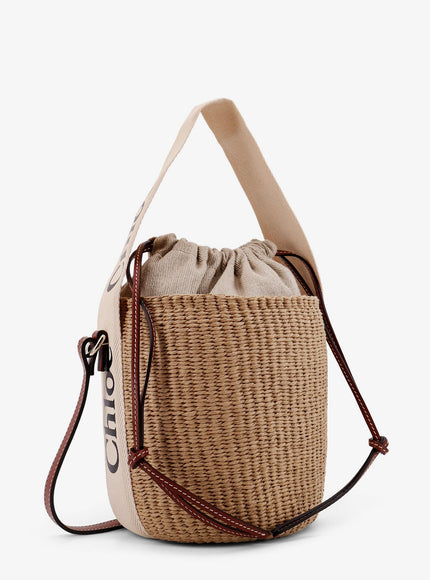 Chloe' Woody Raffia Bucket Bag