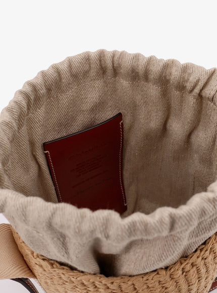 Chloe' Woody Raffia Bucket Bag