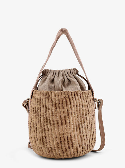 Chloe' Woody Raffia Bucket Bag