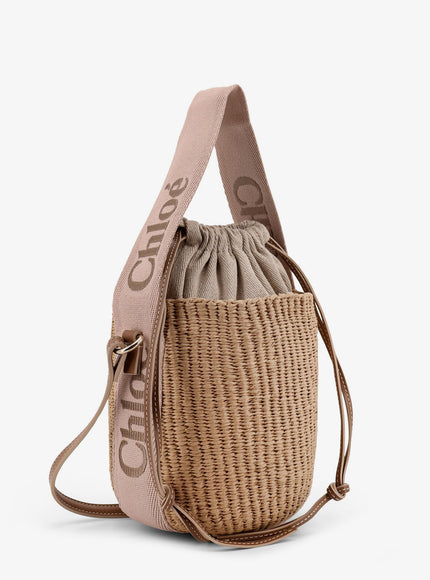 Chloe' Woody Raffia Bucket Bag