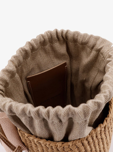 Chloe' Woody Raffia Bucket Bag