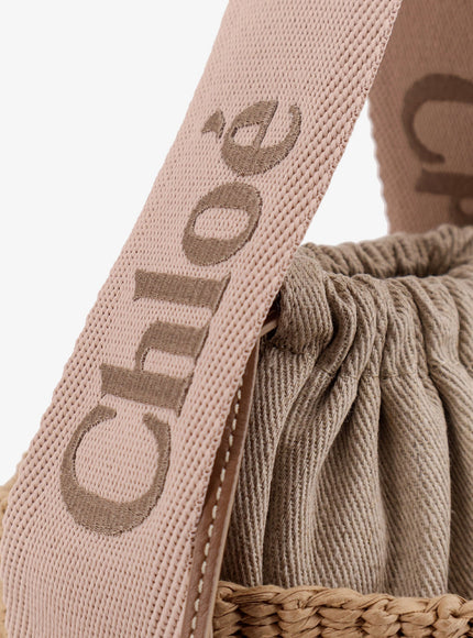 Chloe' Woody Raffia Bucket Bag