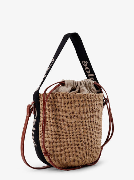 Chloe' Woody Raffia Bucket Bag
