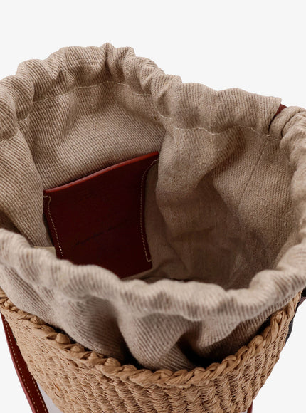 Chloe' Woody Raffia Bucket Bag