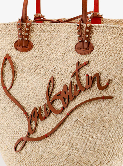 Christian Louboutin Cabata Large Raffia Shoulder Bag
