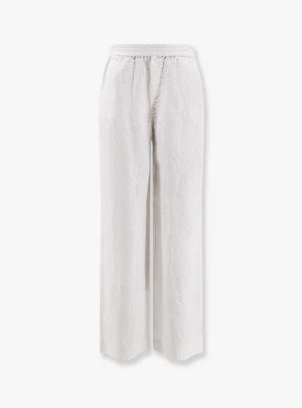 Closed Linen Trousers White