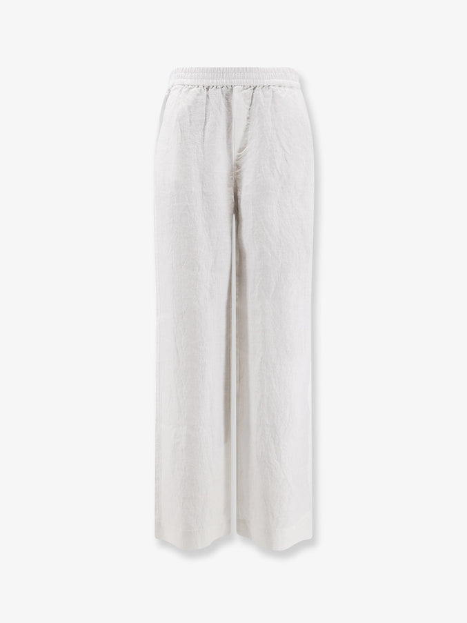 Closed Linen Trousers White