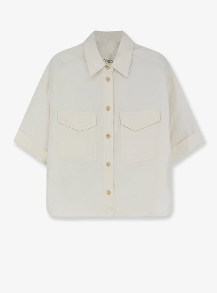 Closed Linen And Viscose Shirt Ivory