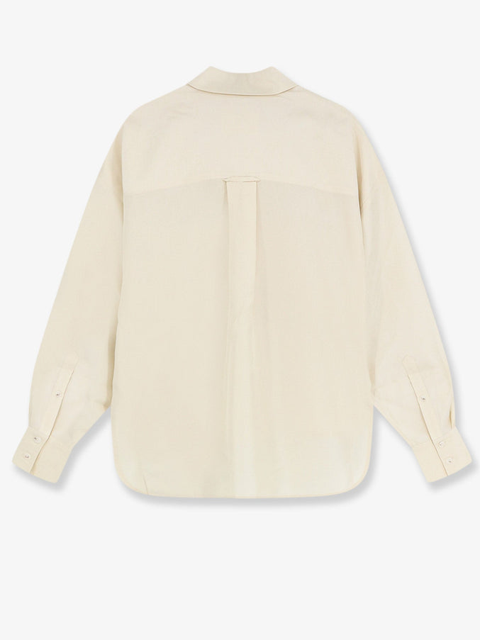 Closed Cropped Silk Shirt