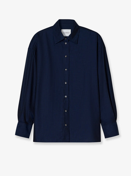 Closed Linen Shirt Dark Night