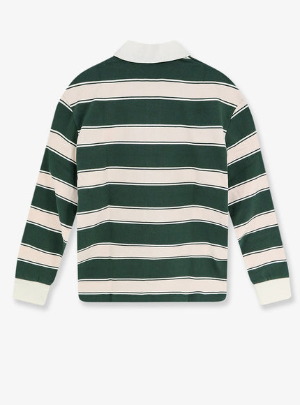 Closed Striped Cotton Rugby Polo Shirt