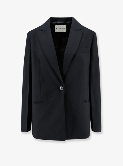 Closed Virgin Wool Blend Blazer Black