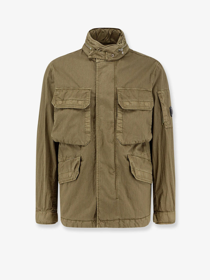C.p.company Cotton Blend Sahariana Jacket Dried Herb