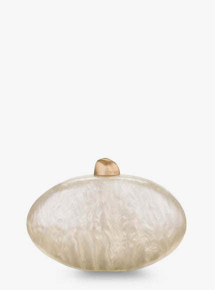 Cult Gaia Eviana Acrylic Clutch Bag Uni Ivory