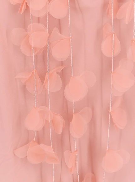 Cult Gaia Nymeria Silk Dress With Organza Flower Detail