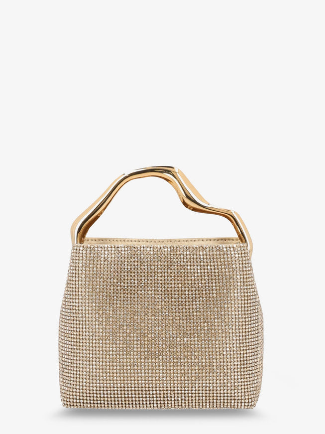 Cult Gaia Solene Mini Handbag With All-Over Crystals Uni Sand Dollar
